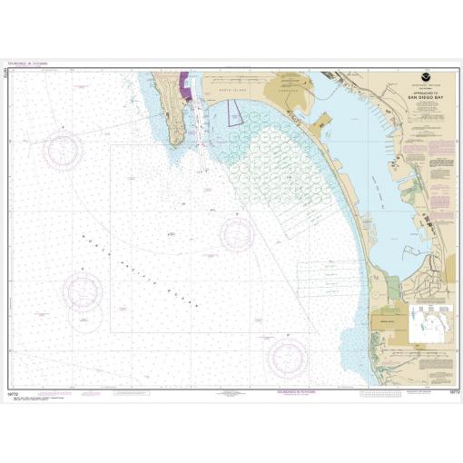 NOAA Chart - Approaches to San Diego Bay - 18772