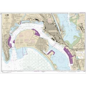 NOAA Chart - San Diego Bay - 18773