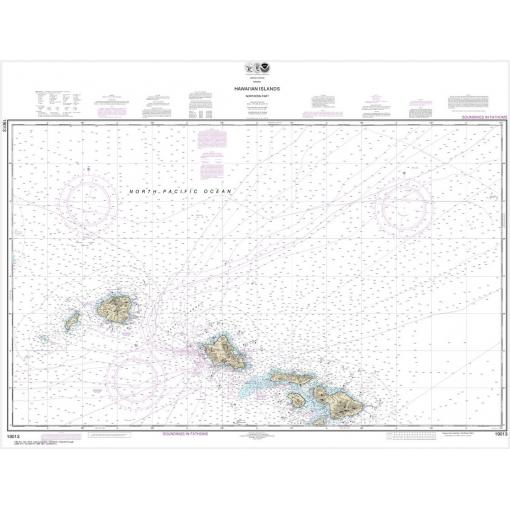 NOAA Chart - Hawaiian Islands northern part - 19013