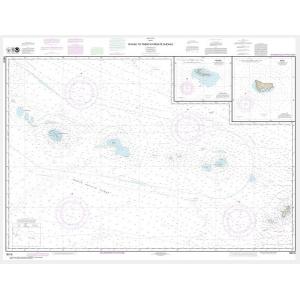 NOAA Chart - Niihau to French Frigate Shoals; Necker Island; Nihoa - 19016