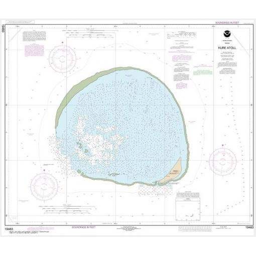 NOAA Chart - Hawaii Kure Atoll - 19483