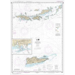 NOAA Chart - Virgin Islands-Virgin Gorda to St. Thomas and St. Croix; Krause Lagoon Channel - 25641