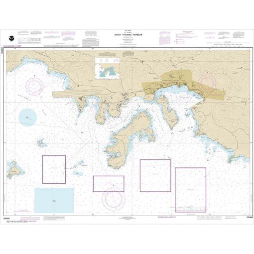 NOAA Chart - Saint Thomas Harbor - 25649