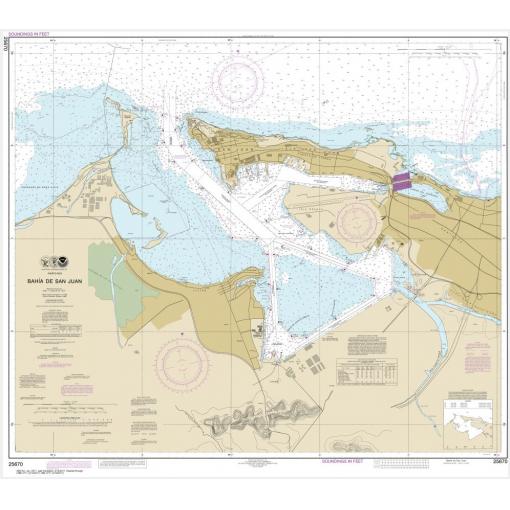 NOAA Chart - Bahia de San Juan - 25670