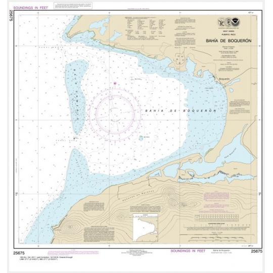 NOAA Chart - Bahia de Boqueron - 25675