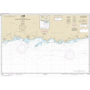 NOAA Chart - South Coast of Puerto Rico Guanica Light to Punta Tuna Light; Las Mareas - 25677