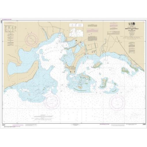 NOAA Chart - Bahia de Guayanilla and Bahia de Tallaboa - 25681