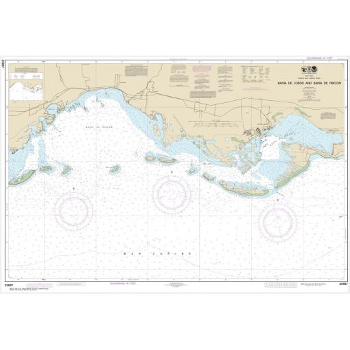 NOAA Chart - Bahia de Jobos and Bahia de Rincon - 25687