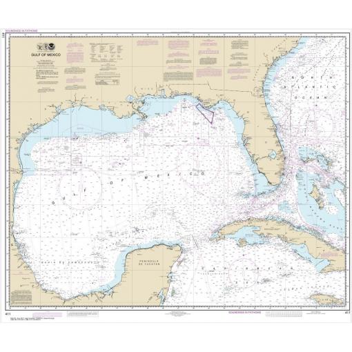 NOAA Chart - Gulf of Mexico - 411