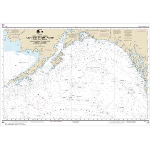 NOAA Chart - West Coast Of North America Dixon Ent To Unimak Pass - 500