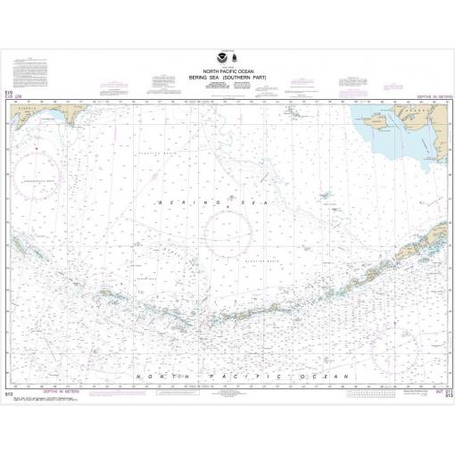 NOAA Chart - Bering Sea Southern Part - 513