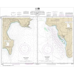 NOAA Chart - Commonwealth of the Northern Mariana Islands Bahia Laolao, Saipan Island and Tinian Harbor, Tinian Island - 81071
