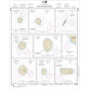 NOAA Chart - Plans in the Mariana Islands;  Faraloon de Pajaros;  Sarigan Island;  Farallon de Medinilla;  Ascuncion Island;  Agrihan;  Agrihan Anchorge;  Alamagan Island;  Guguan;  Anatahan - 81086