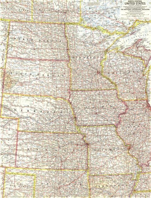 North Central United States - Published 1958 by National Geographic