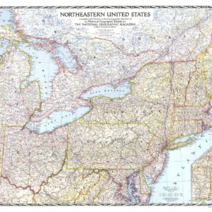 Northeastern United States - Published 1945 by National Geographic