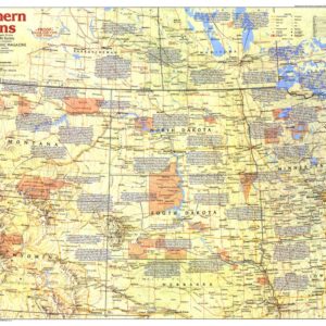 Northern Plains Map Side 1 - Published 1986 by National Geographic