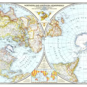 Northern and Southern Hemispheres - Published 1943 by National Geographic