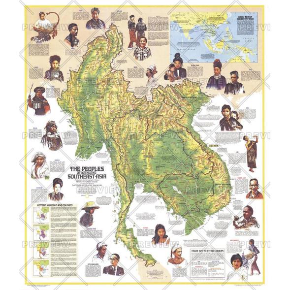 Peoples of Mainland Southeast Asia - Published 1971 by National Geographic