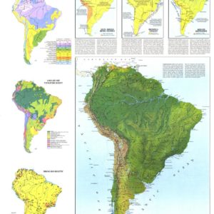 Physical of South America - Published 1972 by National Geographic