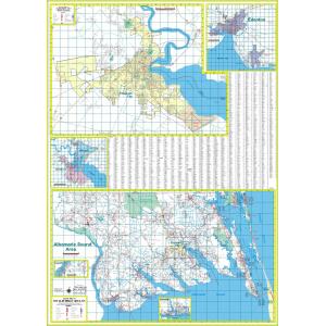 Elizabeth City and Albemarle Sound Area Wall Map
