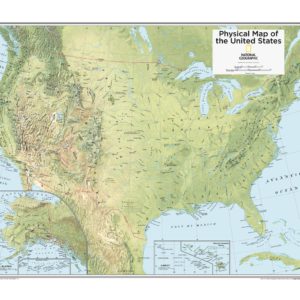 United States, the Physical Landscape - Published 1996 by National Geographic