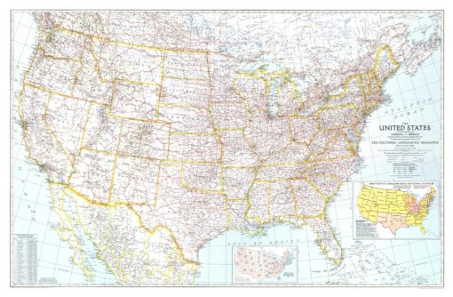 United States of America - Published 1940 by National Geographic