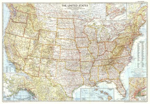 United States of America - Published 1956 by National Geographic