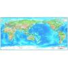 World Physical Wall Map Pacific Centered by Compart