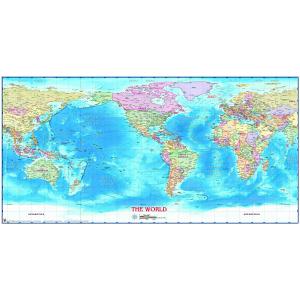 World Political Wall Map Americas Centered by Compart