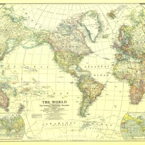 World - Published 1922 by National Geographic