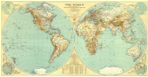 World - Published 1935 by National Geographic
