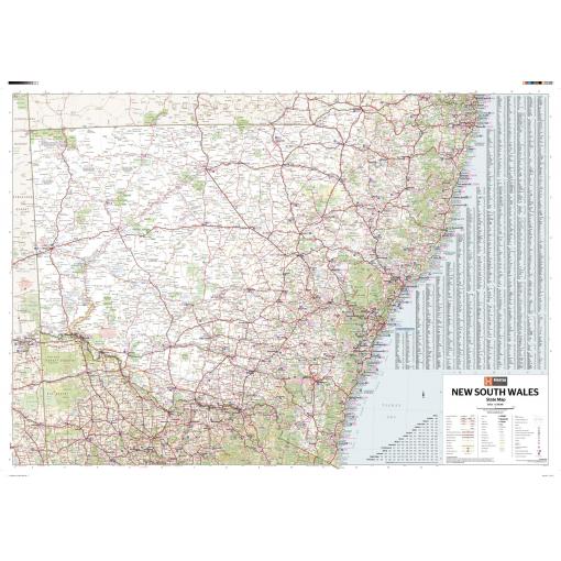 New South Wales State Wall Map by Hema