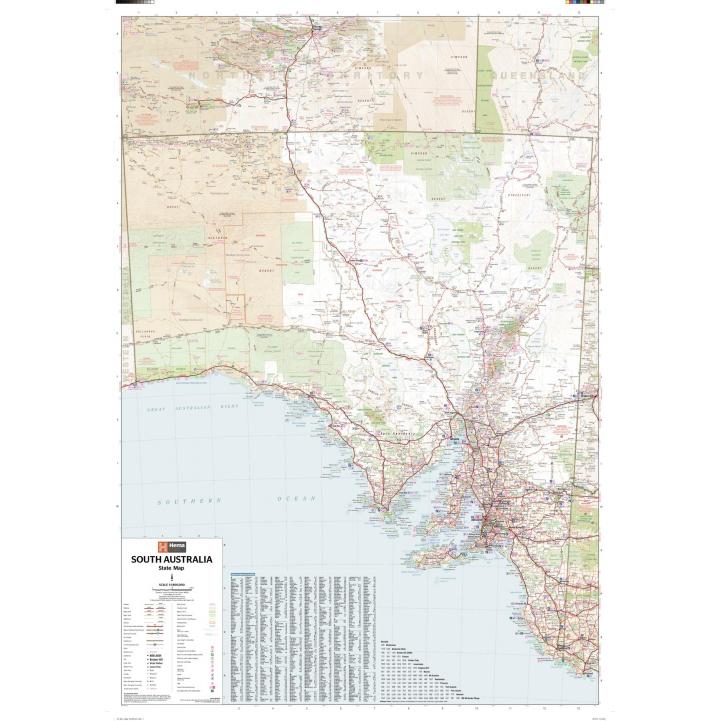 South Australia State Wall Map by Hema