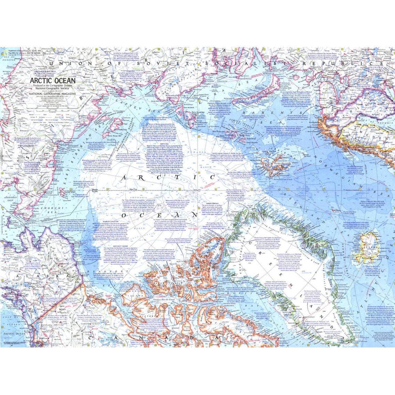 Arctic Ocean - Published 1971 by National Geographic