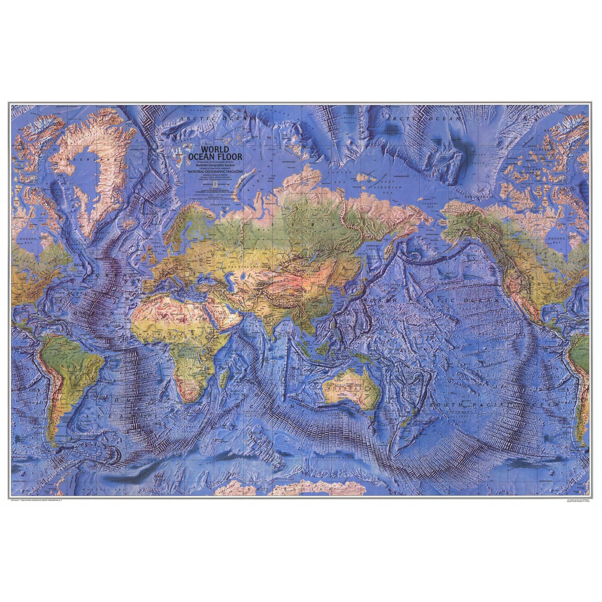 World Ocean Floor - Published 1981 by National Geographic