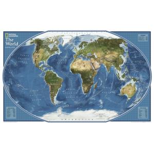 World Explorer Satellite - Published 2011 by National Geographic