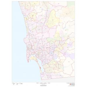 San Diego, California ZIP Codes by Map Sherpa