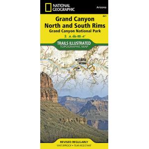 National Geographic - Grand Canyon North and South Rims - Trails Illustrated Folding Travel Map
