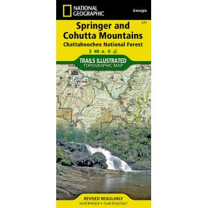 National Geographic - Springer and Cohutta Mountains [Chattahoochee National Forest] - Trails Illustrated Folding Travel Map