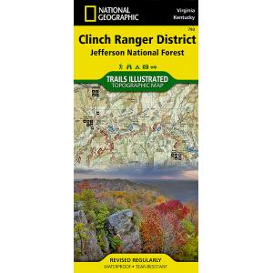 National Geographic - Clinch Ranger District [Jefferson National Forest] - Trails Illustrated Folding Travel Map