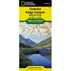 National Geographic - Sequoia and Kings Canyon National Parks - Trails Illustrated Folding Travel Map
