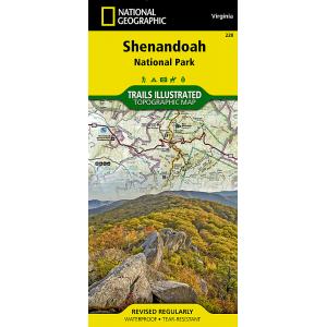 National Geographic - Shenandoah National Park - Trails Illustrated Folding Travel Map