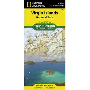 National Geographic - Virgin Islands National Park - Trails Illustrated Folding Travel Map