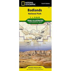 National Geographic - Badlands National Park - Trails Illustrated Folding Travel Map