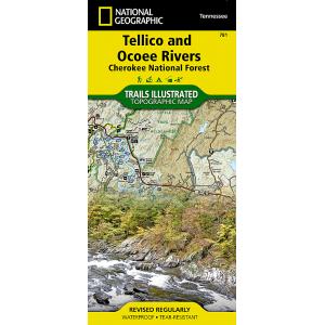 National Geographic - Tellico and Ocoee Rivers [Cherokee National Forest] - Trails Illustrated Folding Travel Map