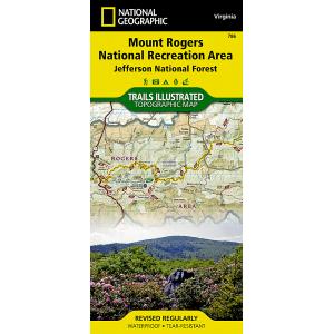 National Geographic - Mount Rogers National Recreation Area [Jefferson National Forest] - Trails Illustrated Folding Travel Map