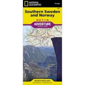National Geographic - Southern Sweden and Norway - Adventure Folding Travel Map