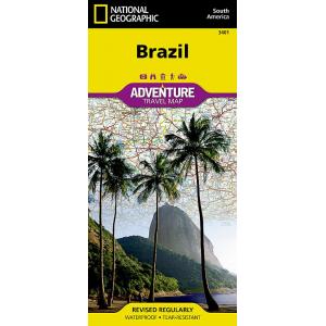 National Geographic - Brazil - Adventure Folding Travel Map