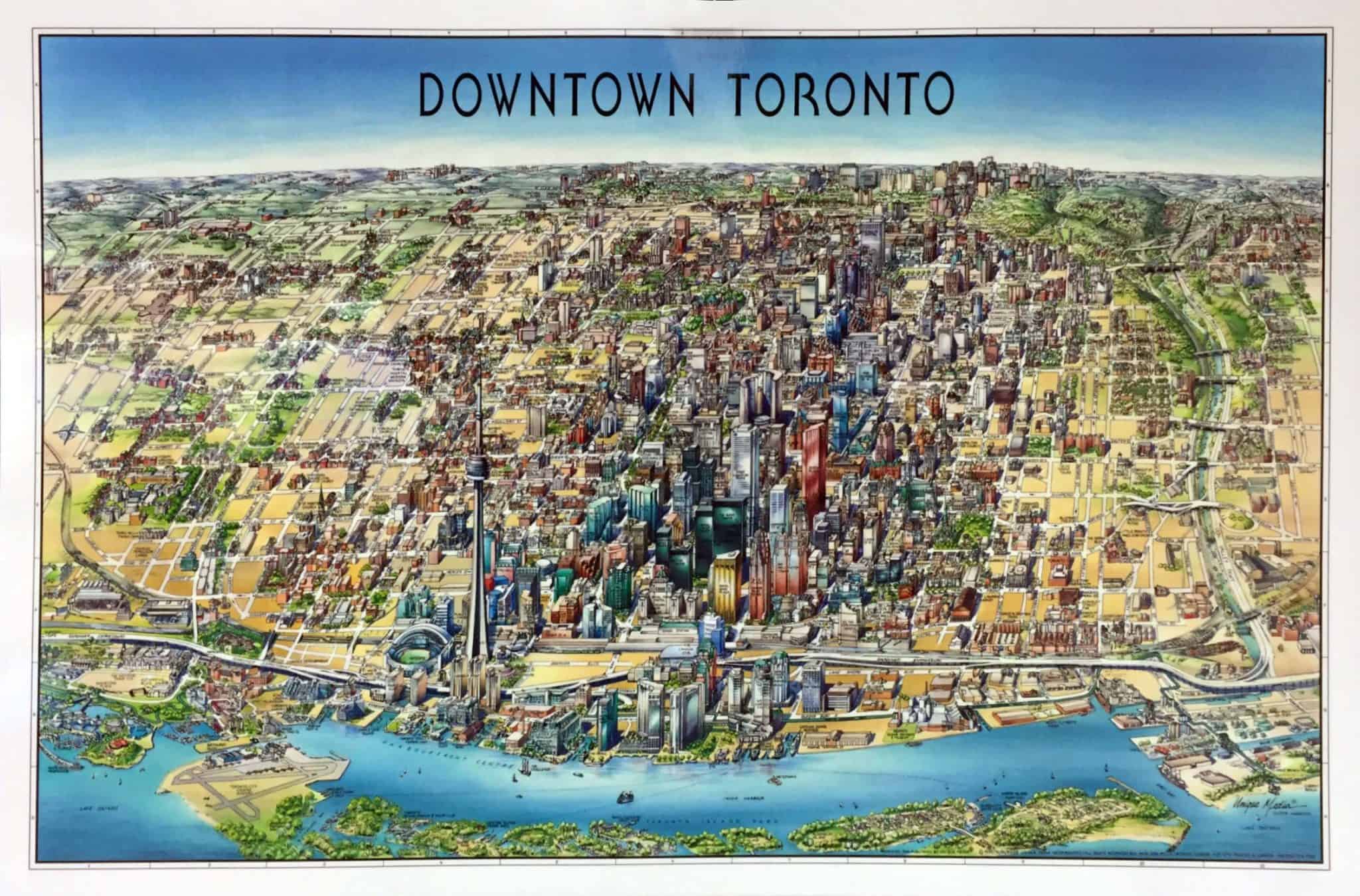 Toronto Downtown Unique Media The Map Shop