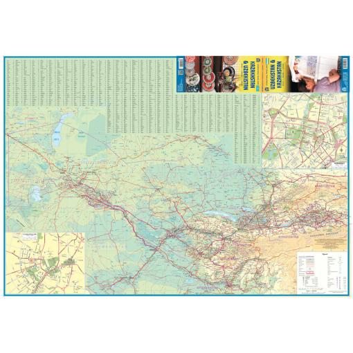 ITMB - Kazakhstan and Uzbekistan - Folding Travel Map